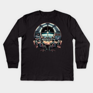 Intergalactic Accord: Historic Treaty in the Stars Kids Long Sleeve T-Shirt